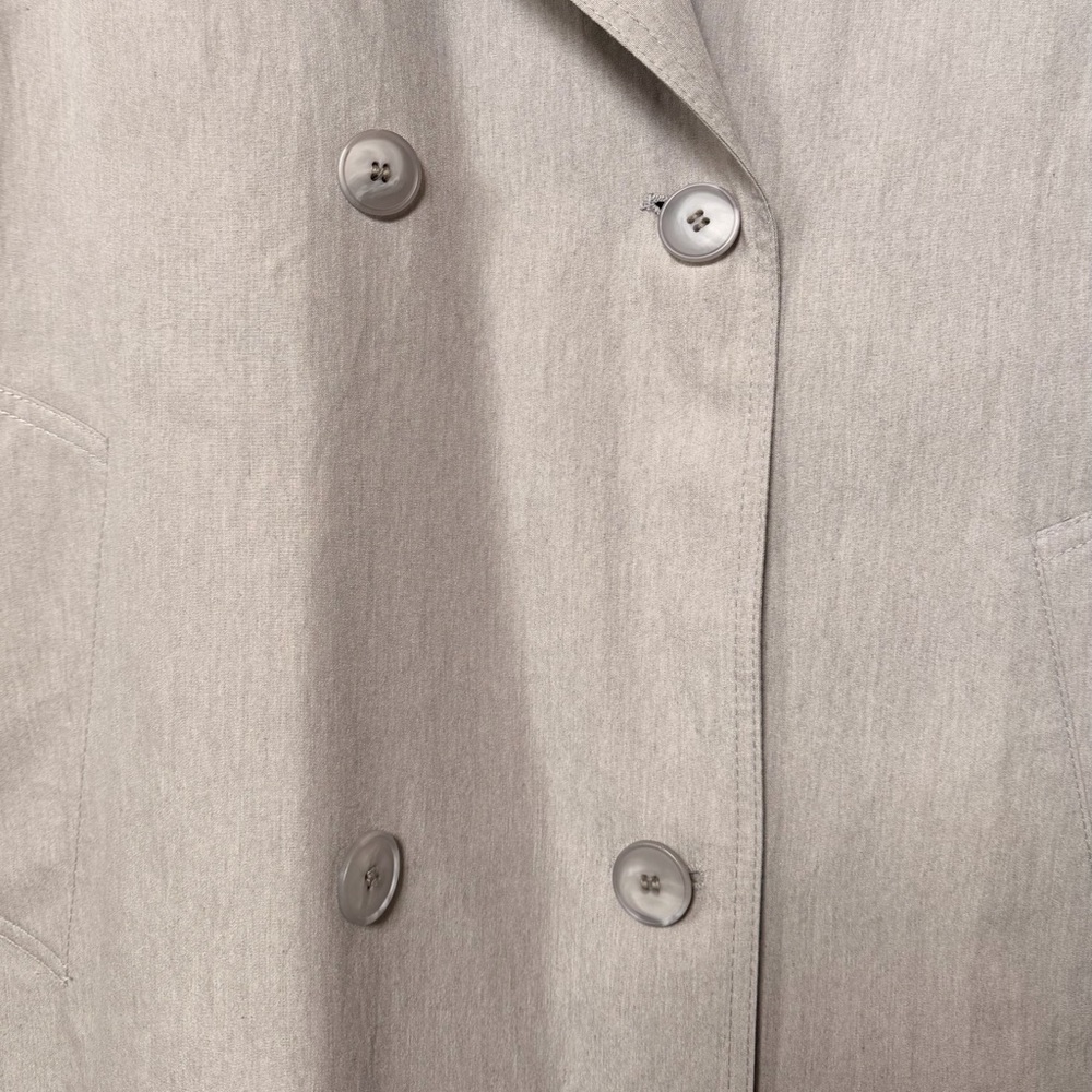 London Fog Full Length Trench Coat Tan Belted Removable Liner 4 - Picture 11 of 11